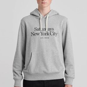 SATURDAYS NYC Ditch Miller Gray Hoodie, XS